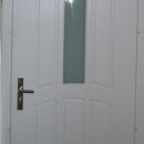 Дверь с МДФ и стеклоблоком